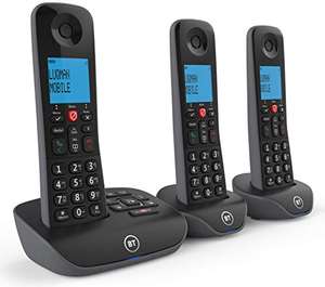BT Essential Cordless Home Phone with Nuisance Call Blocking and Answering Machine, Trio Handset Pack - £48.99 @ Amazon
