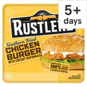 Rustlers Southern Fried Chicken Burger 132G - Clubcard Price