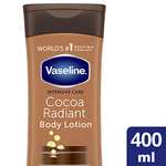 Vaseline Intensive Care Cocoa Radiant body lotion / Vaseline Intensive Care Aloe 400ml - £2.95 (£2.80 or less with S&S) @ Amazon