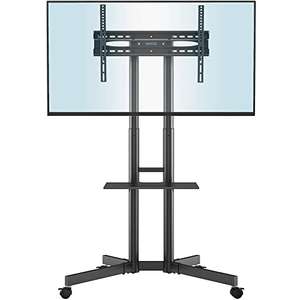 BONTEC Mobile TV Stand on Wheels for 32-85 inch TVs w/voucher @ Sold by bracketsales123 via FBA - Prime Excl