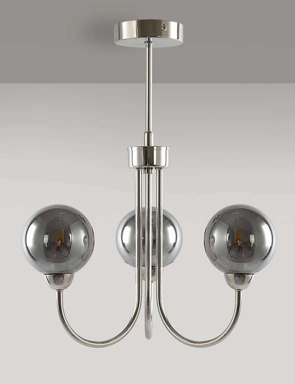 Metal Globe 3 Light Ceiling Light now £30 with free click and collect from Marks and Spencer