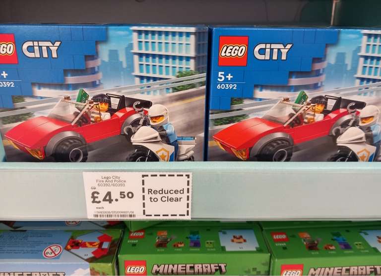 Lego City Fire And Police 60392/60393 £4.50 instore @ Tesco Littlehampton