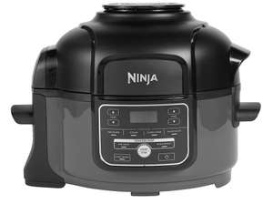 Ninja Foodi MINI Multi-Cooker [OP100UK], 6-in-1, 4.7L, Electric Stainless steel Pressure Cooker and Air Fryer, Grey and Black