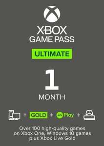 1 Month Xbox Game Pass Ultimate (Non - Stackable) £0.55 with code & no fees @ Gamivo / MMS Games