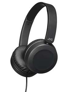 JVC Foldable Lightweight HA-S31M On-Ear Headphones with Built-In Remote, Microphone and Call Handling, Black - min order 2