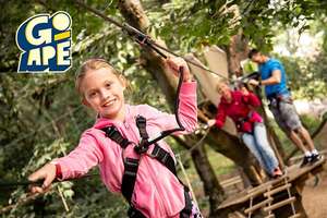Treetop Adventure for Two at Go Ape (25 locations) £24.84 using code @ Buyagift