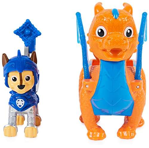 Paw Patrol, Rescue Knights Zuma and Dragon Ruby Action Figures - £6 @ Amazon