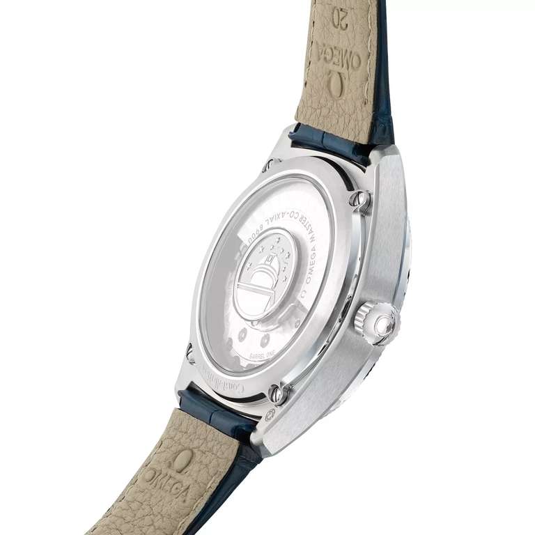 Blue Leather Strap Watch 