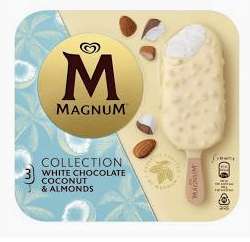 Magnum Collection White Choc Coconut & Almond 3x90ml - Instore (Grimsby)