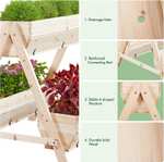 Yaheetech 3 Tier Raised Planters / Elevated Garden Bed with voucher @ Yaheetech UK