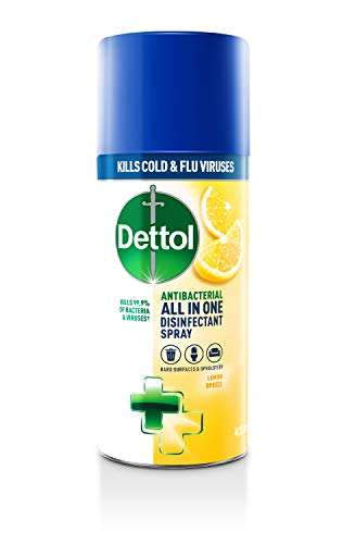 Dettol All In One Disinfectant Spray Lemon Breeze 400ml £2 / £1.90 Subscribe & Save @ Amazon