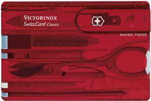 Victorinox, Swiss Card Classic, Swiss Made Pocket Tool, Multi Tool, Credit Card Size