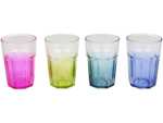Set of 4 Bright coloured Plastic Tumblers now Reduced + Free Click and Collect