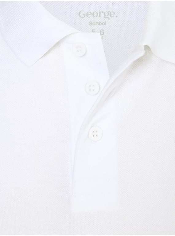White School Polo Shirt 5 Pack - Free C&C