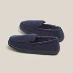 Men's Navy Check Slippers £5 + Free Click & Collect @ Dunelm
