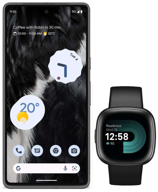 Google Pixel 7 Smartphone, Android, 6.3”, 5G + Free Fitbit Versa 4 + £100 Trade In Boost - £599 / £499 With Trade In @ John Lewis & Partners