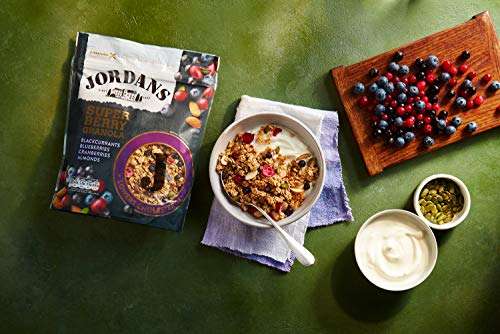 Jordans Granola Super Berry | Breakfast Cereal | High Fibre | 4 PACKS of 550g £13 / £12.35 with Subscribe & Save @ Amazon