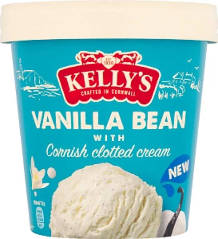 Kelly's Vanilla Bean with Cornish Clotted Cream 425ml - In Store Swansea