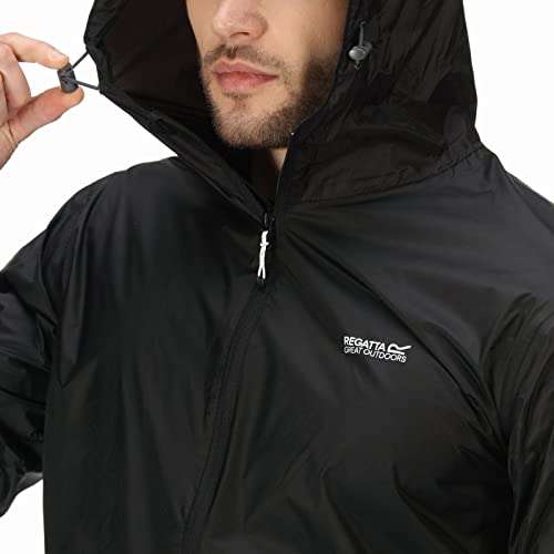 Regatta Men's Pack-It III Waterproof Jacket | Black - £14.95 @ Amazon