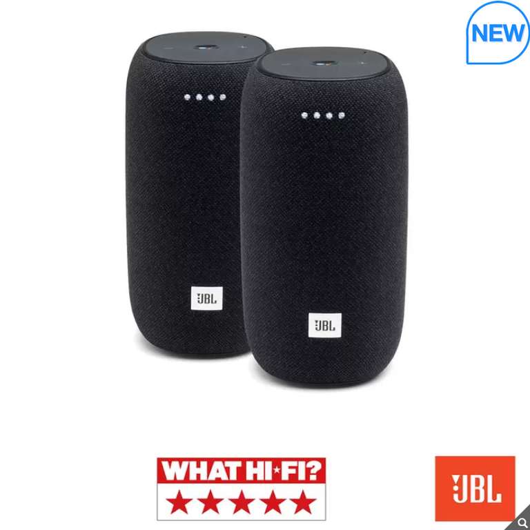 JBL Link Portable Smart Speaker in Black Twin Pack - £99.99 [£95.98 in store] (membership required) @ Costco