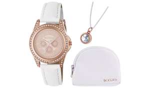 Tikkers Kids White Watch, Necklace and Purse Set £10.99 + Free click and collect @Argos