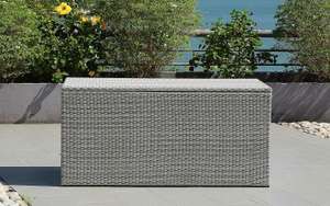 Siena Maintenance-Free Rattan Garden Furniture Large Cushion Box, Natural, 149x76x70cm