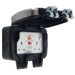 BG 2 Socket Weatherproof Switched Socket with RCD + Free C&C only