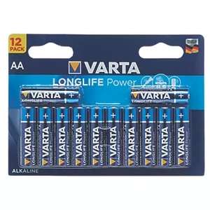 Varta long life Power Alkaline AA / AAA batteries £4.21 click and collect at Screwfix