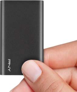PNY Elite 480GB USB 3.1 Portable External SSD (960GB at £44.39)