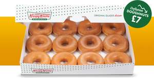 Dozen Original Glazed Doughnuts - £7 @ Krispy Kreme On Wednesday 27th April, 4th May & 11th May