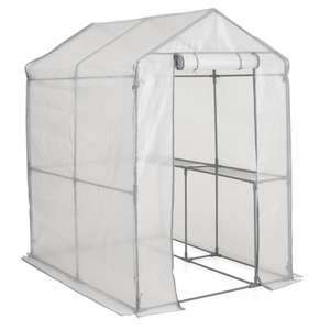 Wilko Walk-in PE Greenhouse with Cover and Shelf Stage £35 free collection @ Wilko