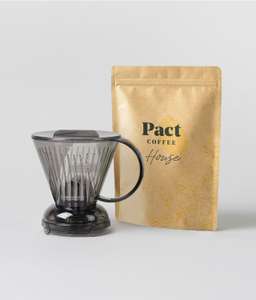 £21.66 for Clever Dripper (£25) & House Coffee (£8.95) w/ 100 Filtropia 4 Filters (£5) - 30% sale @ Pact Coffee