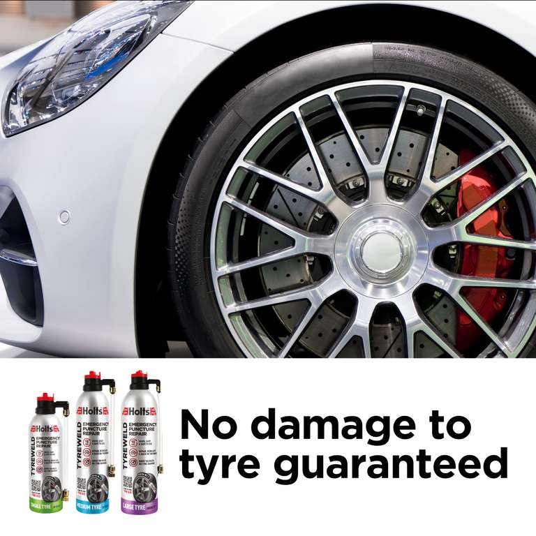 Holts Tyreweld Puncture Sealant, Emergency Tyre Repair Foam, Car Puncture Repair Kit (400ml)