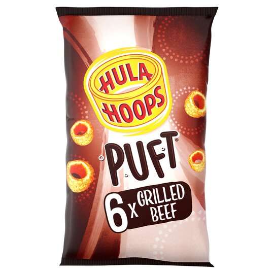 Hula Hoops Puft Beef / Salted + Salt & Vinegar 6x15G - Clubcard Price