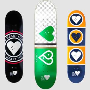 The Heart Supply Skateboard Decks + Free Jessup Grip Tape - £21.99 Each Delivered With 1st Order Code (UK Mainland) @ Rollersnakes