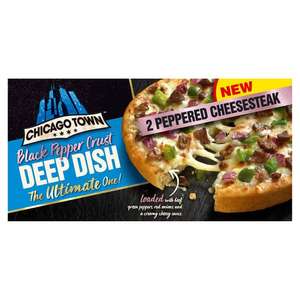 2 X Chicago Town Deep Dish Peppered Cheese steak Pizza @ Morrisons £1.75 (75p after £1 cash Back at Shopmium)