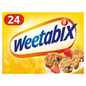 Weetabix Cereal x24 (Nectar Price) £2.50 @ Sainsburys