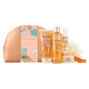 Sanctuary Spa Gift Set, Uplifting Moments Travel Wash Bag Vegan Beauty Gift, £14 @ Amazon