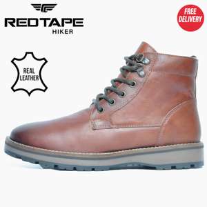 Red Tape Devita Mens Leather Boots w.code