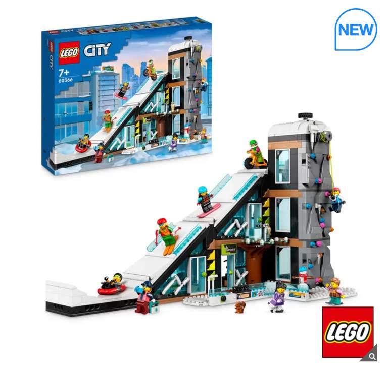 LEGO City Ski & Climbing Centre - Model 60366 (7+ Years) - £82.99 @ Costco
