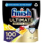 Finish Ultimate Infinity Shine Dishwasher Tablets Lemon, 100 Dishwasher tabs £15 / £13.50 Subscribe & Save + 25% Voucher on 1st S&S @ Amazon