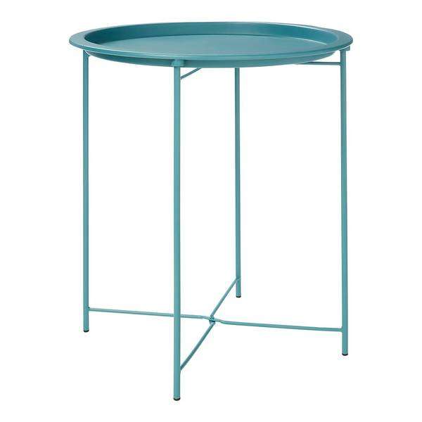 Homebase Folding Side Table in Dark Teal (50 x 47cm) for 38 click & collect (clearance so selected stores) @ Homebase
