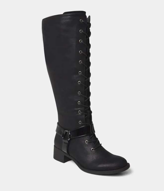 Liberty Street Lace Up Boots - Black - Sizes 3/4/5/6