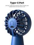 TOPK Mini Handheld Fan with Rechargeable Battery and 3 Adjustable Speeds £6.99 @ Amazon /TOPKDirect