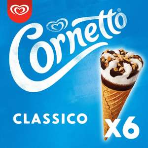 Cornetto Classico / Strawberry Ice cream cone 6 x 90 ml £1.80 (Bonus Card Price) @ Iceland