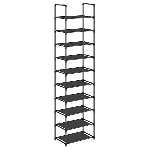 10-Tier Shoe Rack, Shoe Stand, Space-Saving Shoe Storage, 45 x 28 x 173 cm (Prime Members Exclusive) sold by Songmics