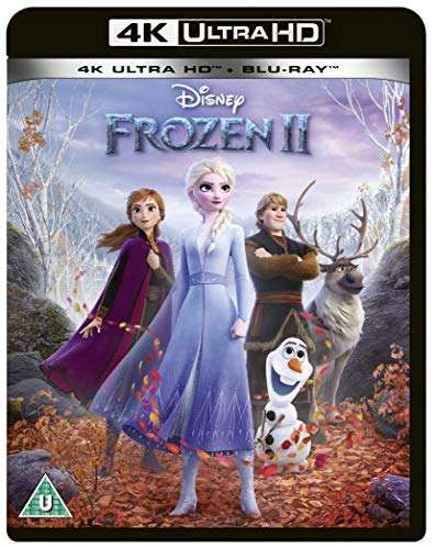 Frozen 2 4k Ultra-HD [Blu-ray] [2019] [Region Free] £3.69 @ Amazon