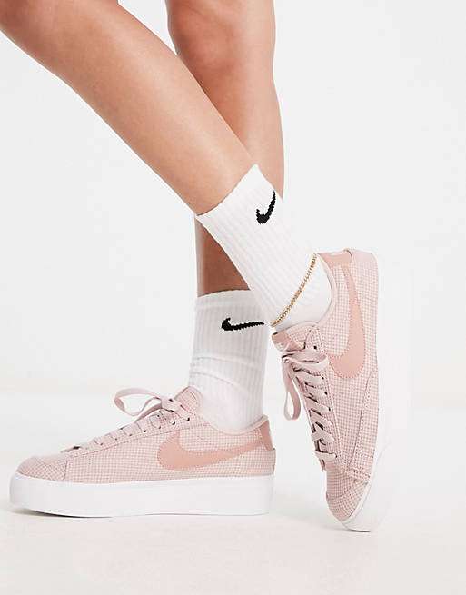 Women’s Nike Blazer Low Platform Trainers In Rose Pink - £30.60 (£4.50 Delivery Under £35) with code @ ASOS