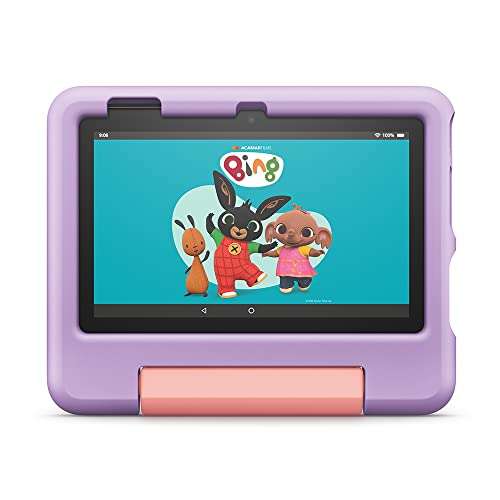 Amazon Fire 7 Kids tablet | 7" display, ages 3–7, 16 GB, Purple