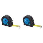 2 x OX Trade 8m Tape Measure - Metric Only,Black/Blue - W/Voucher